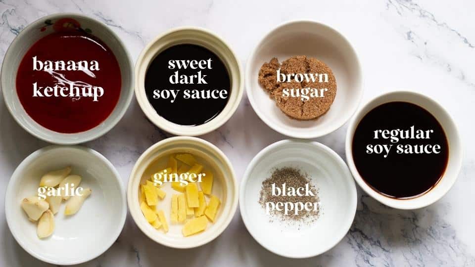 ingredients for marinade