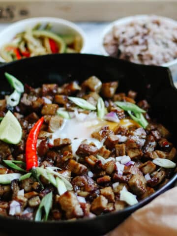 Pork Belly Sisig without liver or mayo