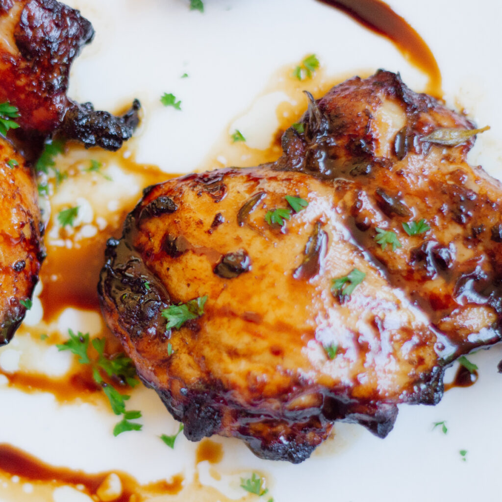 balsamic air fryer chicken thighs