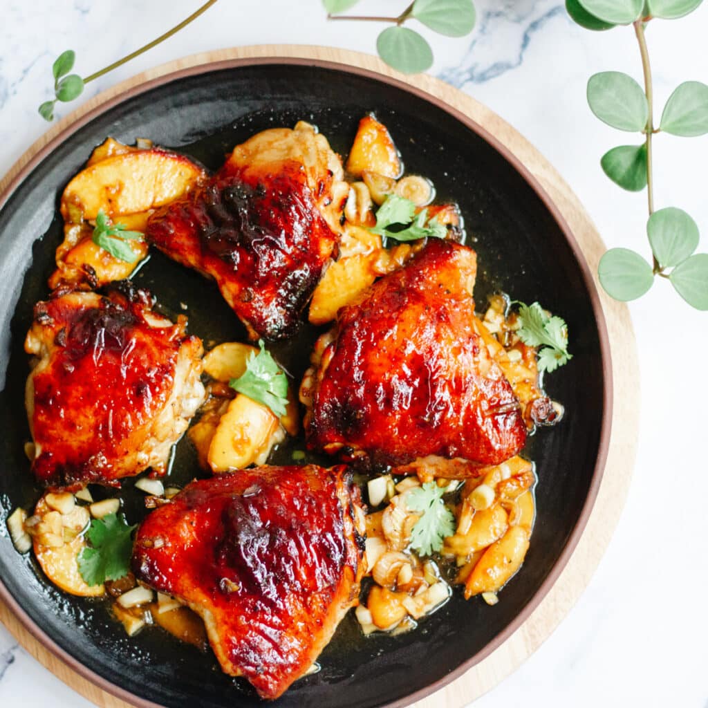 Peach Chicken Thighs
