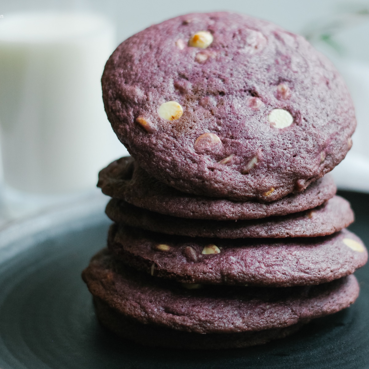 Ube White Chocolate Chip Cookies