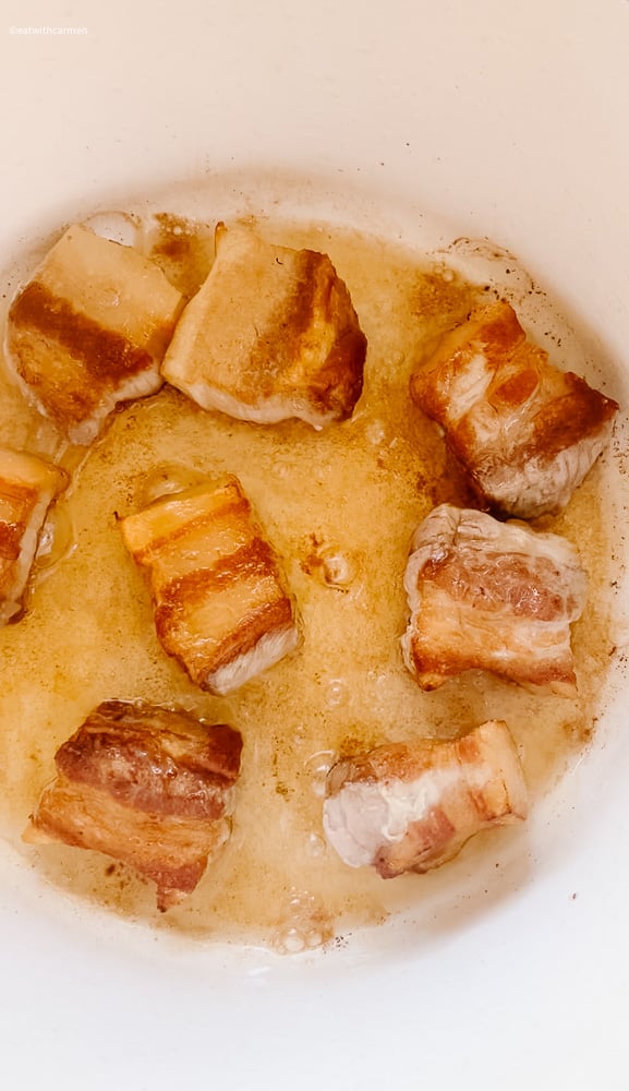 pork adobo sear