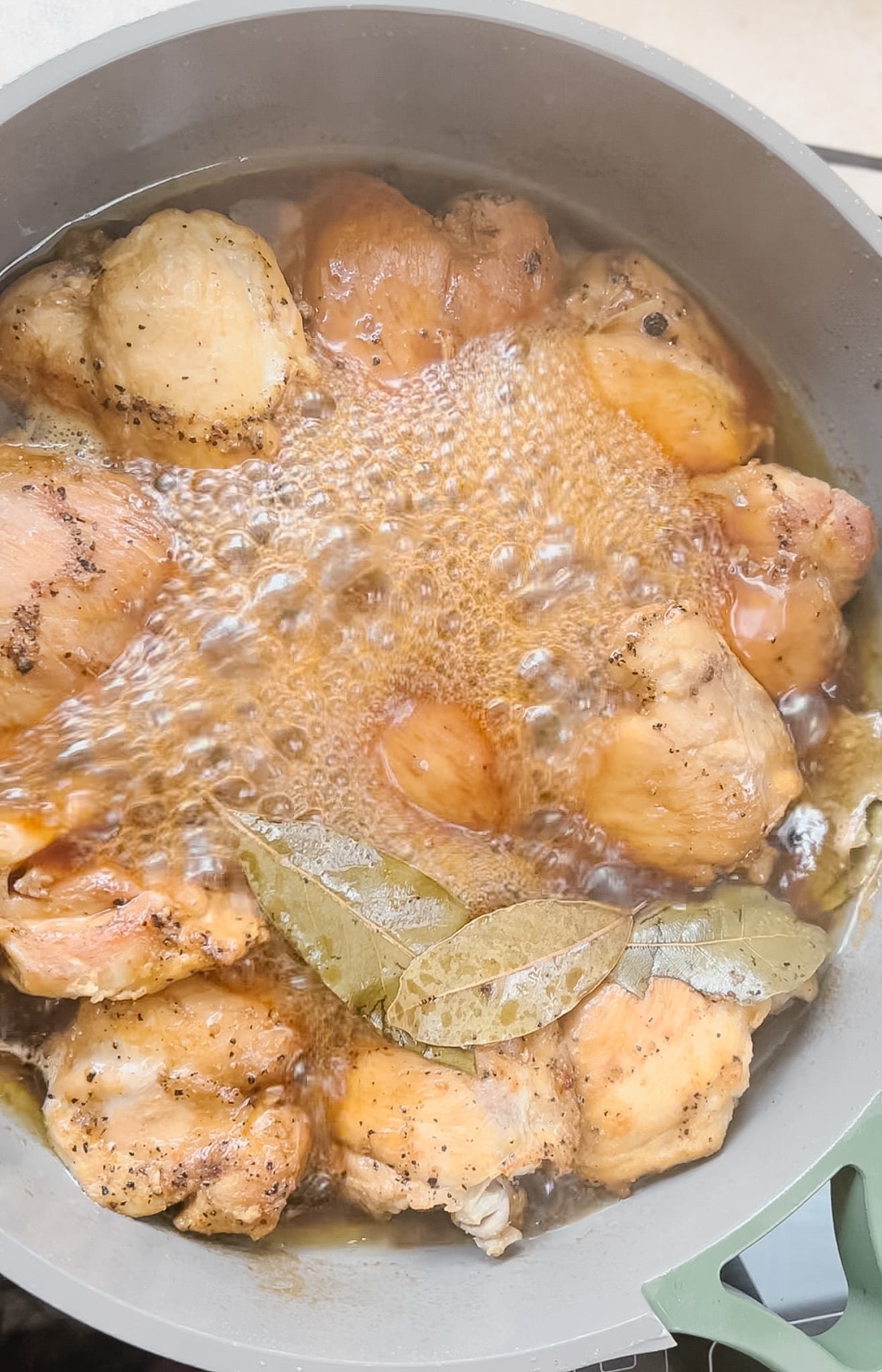 reduce the braising liquid
