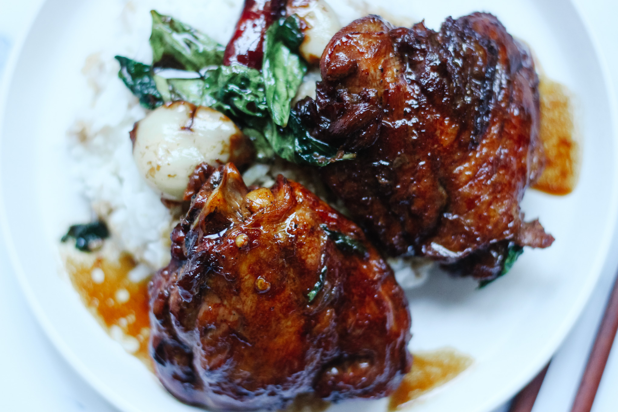 three cup chicken with rice