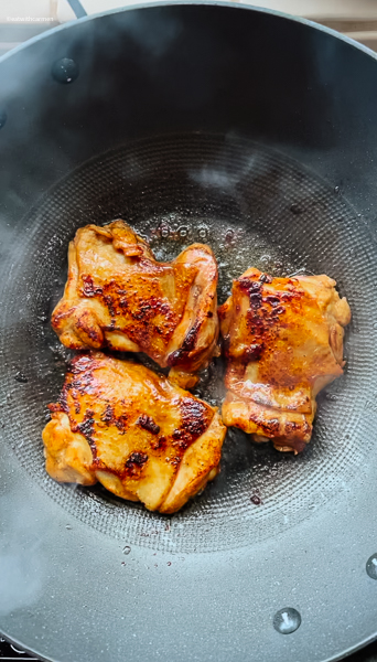 brown the chicken