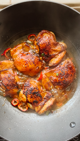 put the chicken back and cook through