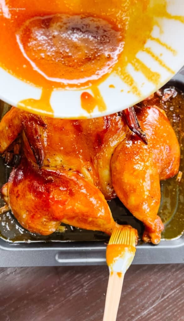 baste the air fryer whole chicken