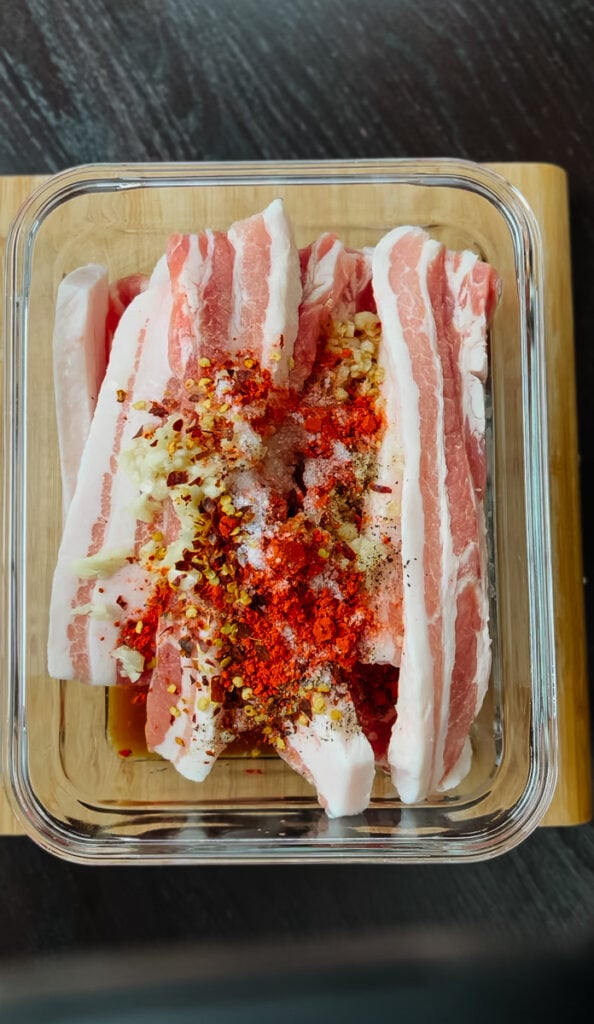 combine all ingredients for tocino
