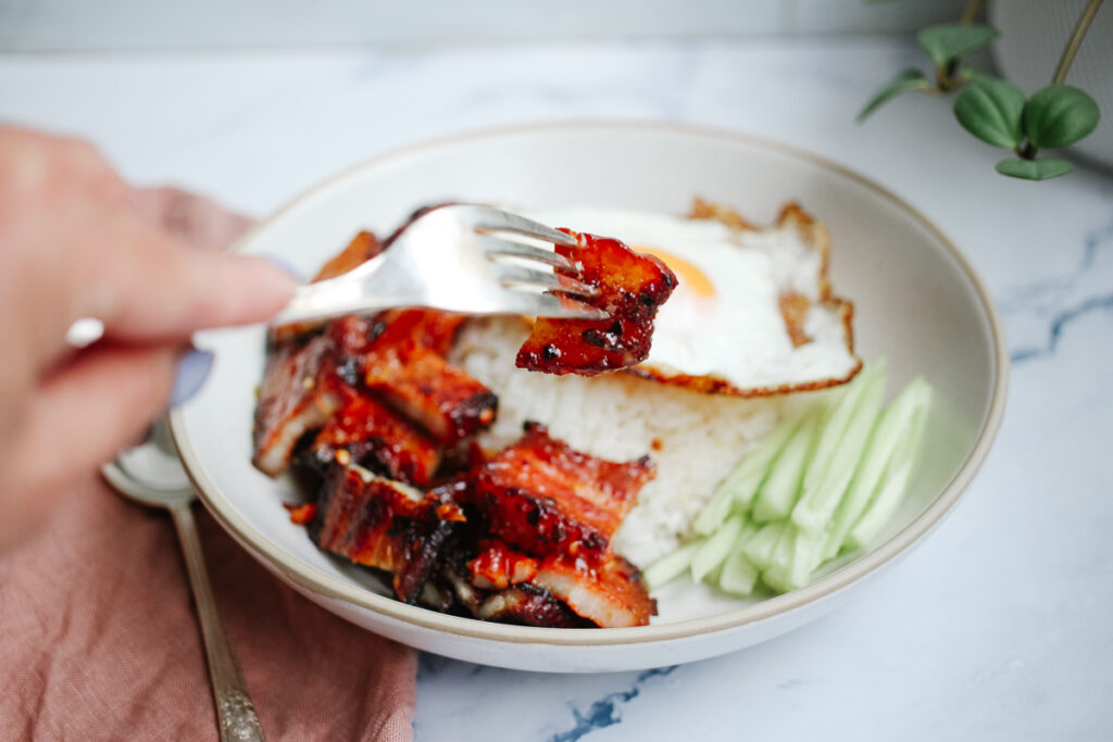 homemade pork belly tocino