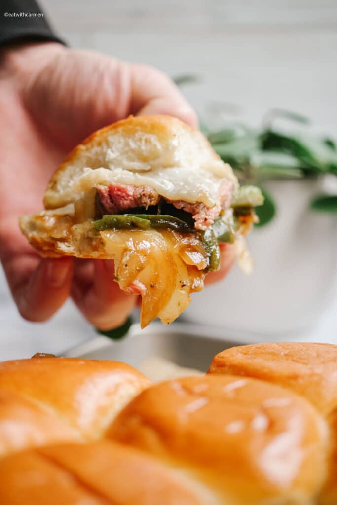 philly cheesesteak slider