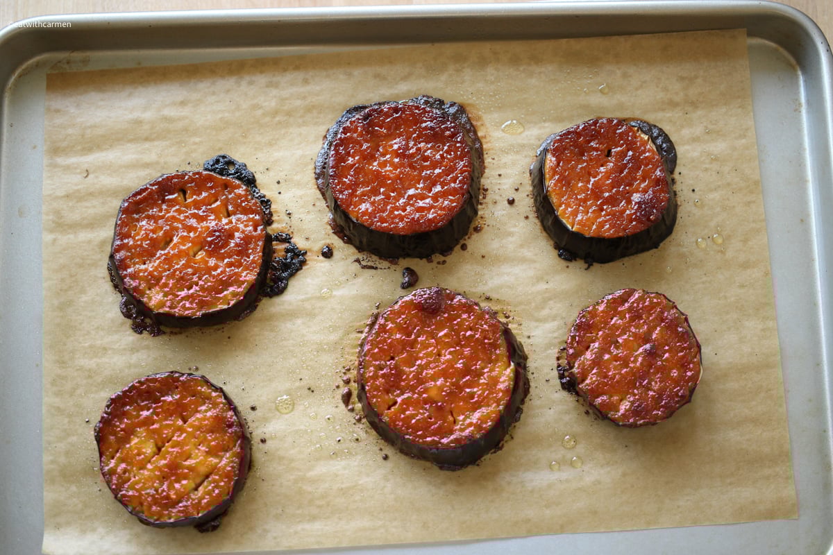 miso eggplant oven baked