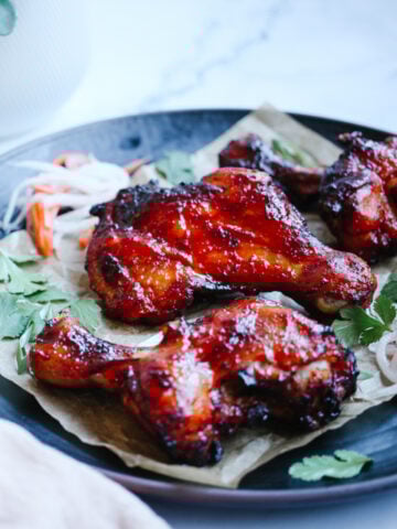 baked chicken legs with gochujang