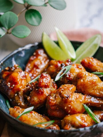 honey garlic chicken wings