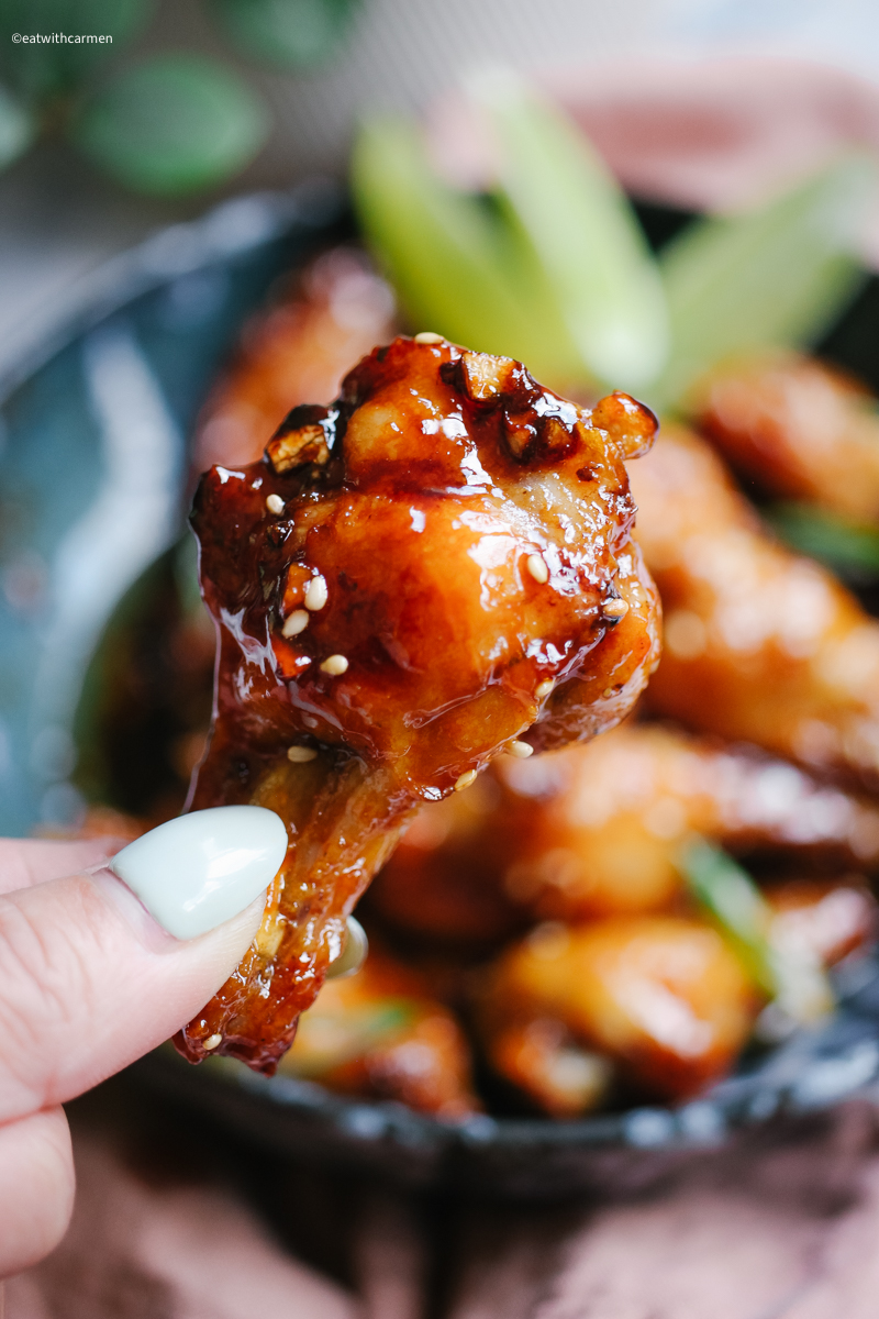 honey garlic chicken wings