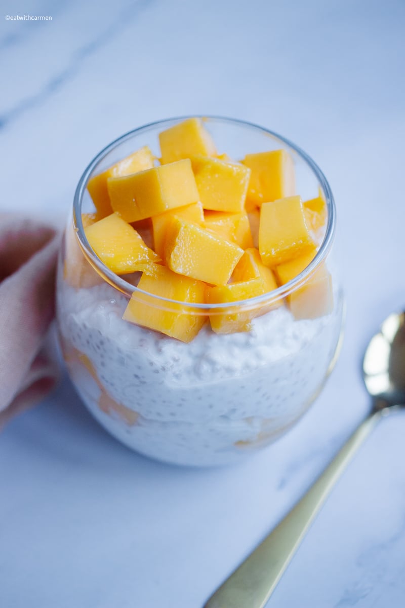 mango coconut chia pudding