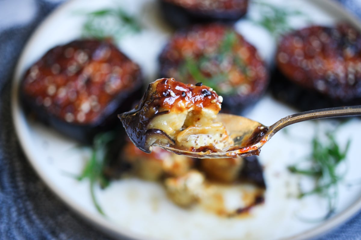miso aubergine air fryer