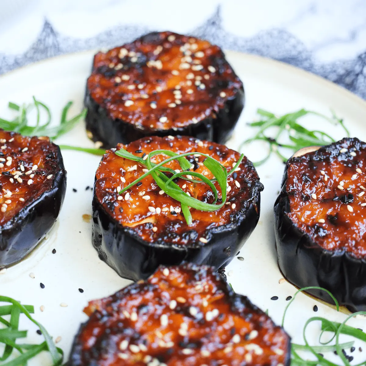 miso eggplant aubergine air fryer