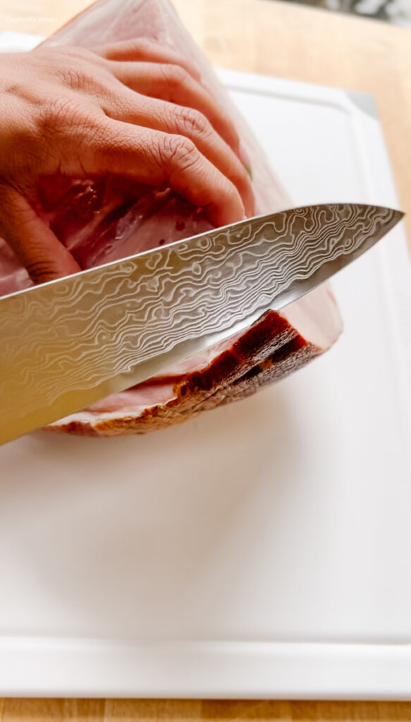 remove the ham rind