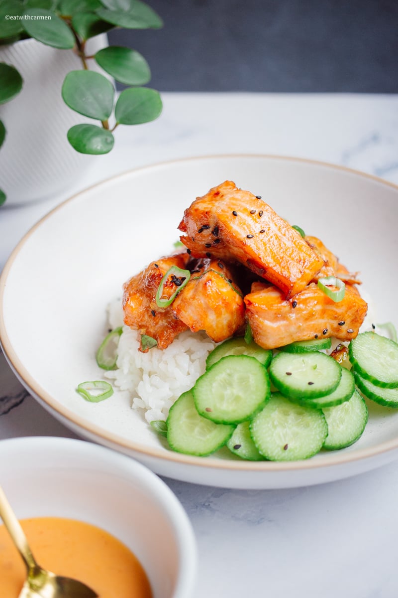 easy air fryer salmon bites