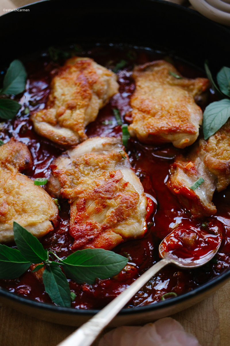 gochujang miso sauce chicken thighs