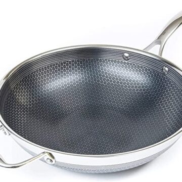 hex clad wok