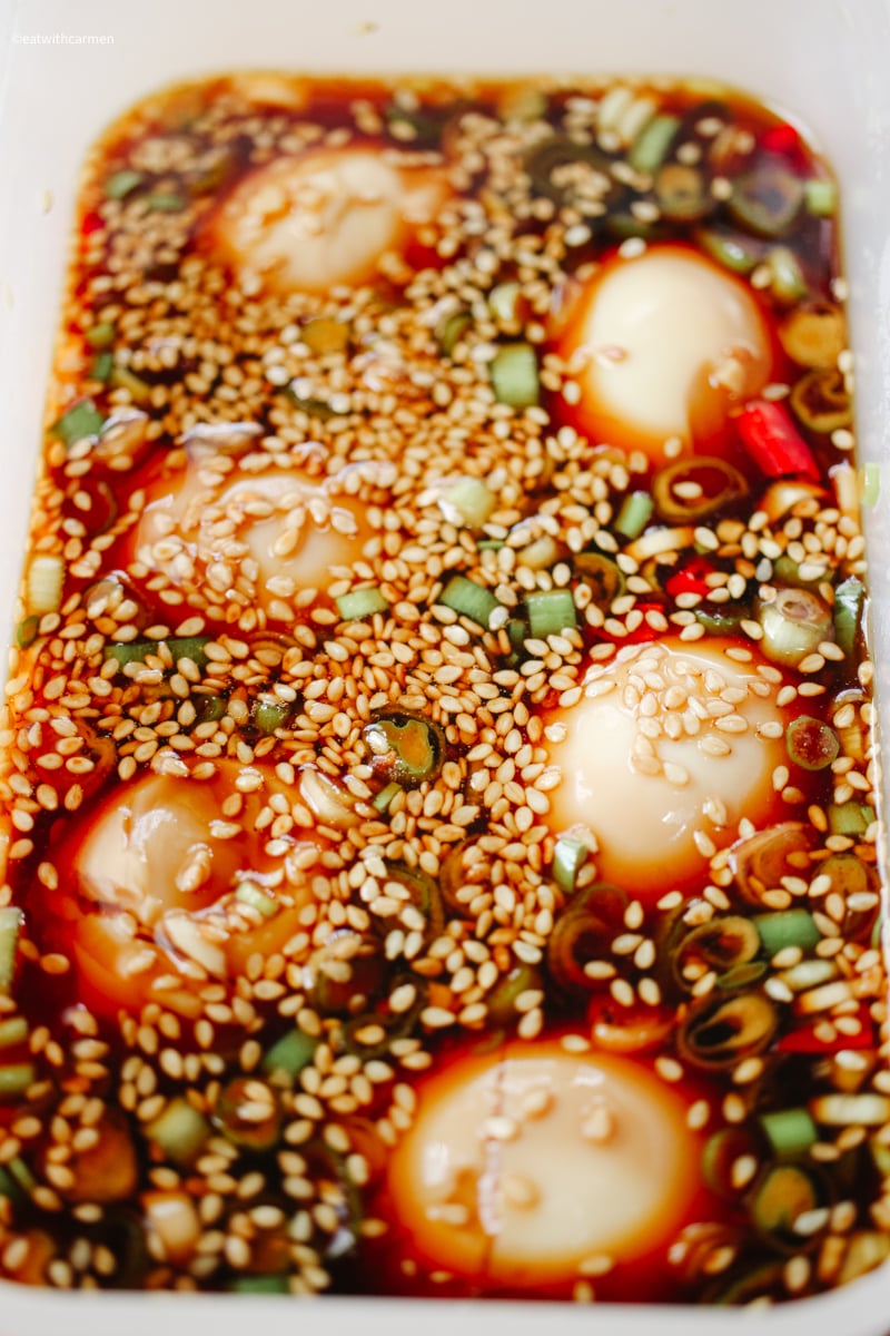 marinated eggs