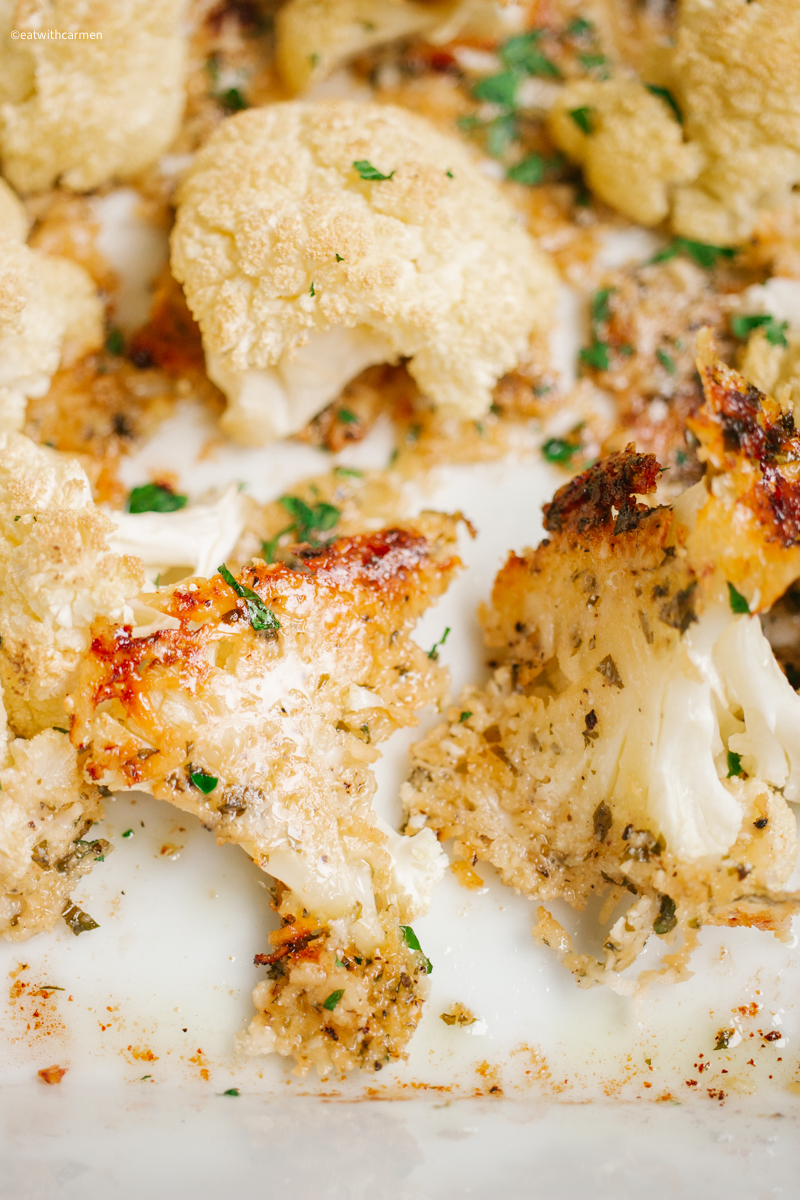 roasted parmesan cauliflower recipe