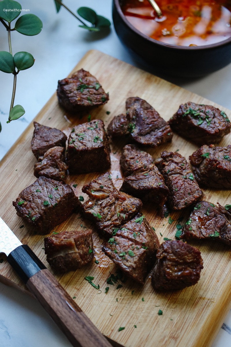 steak bites in air fryer