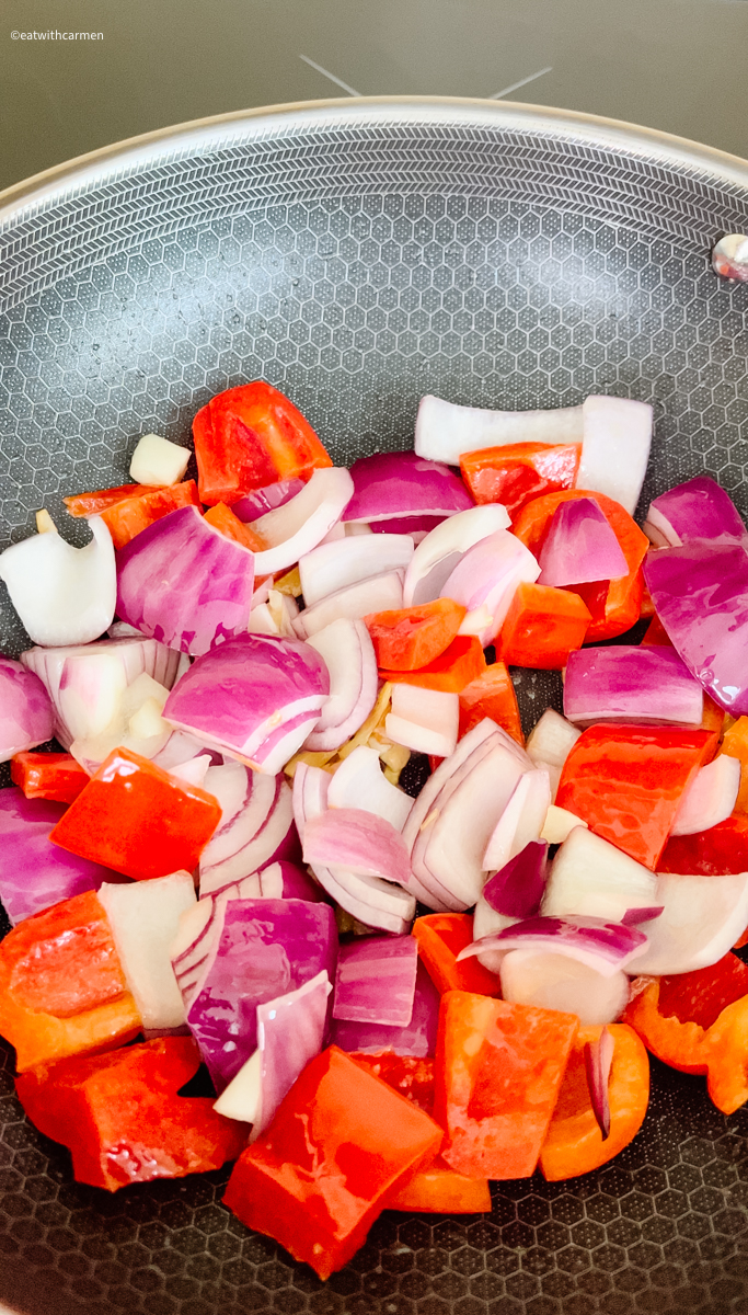 saute vegetables