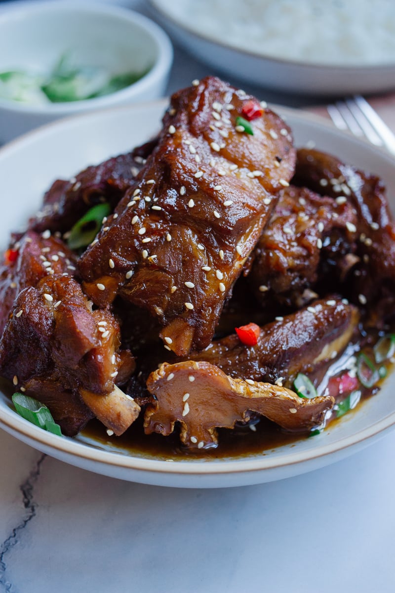 asian braised pork ribs