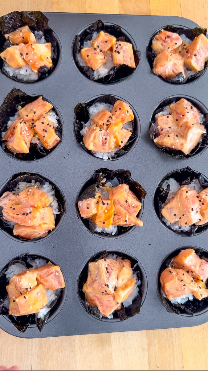 layer the sushi bake