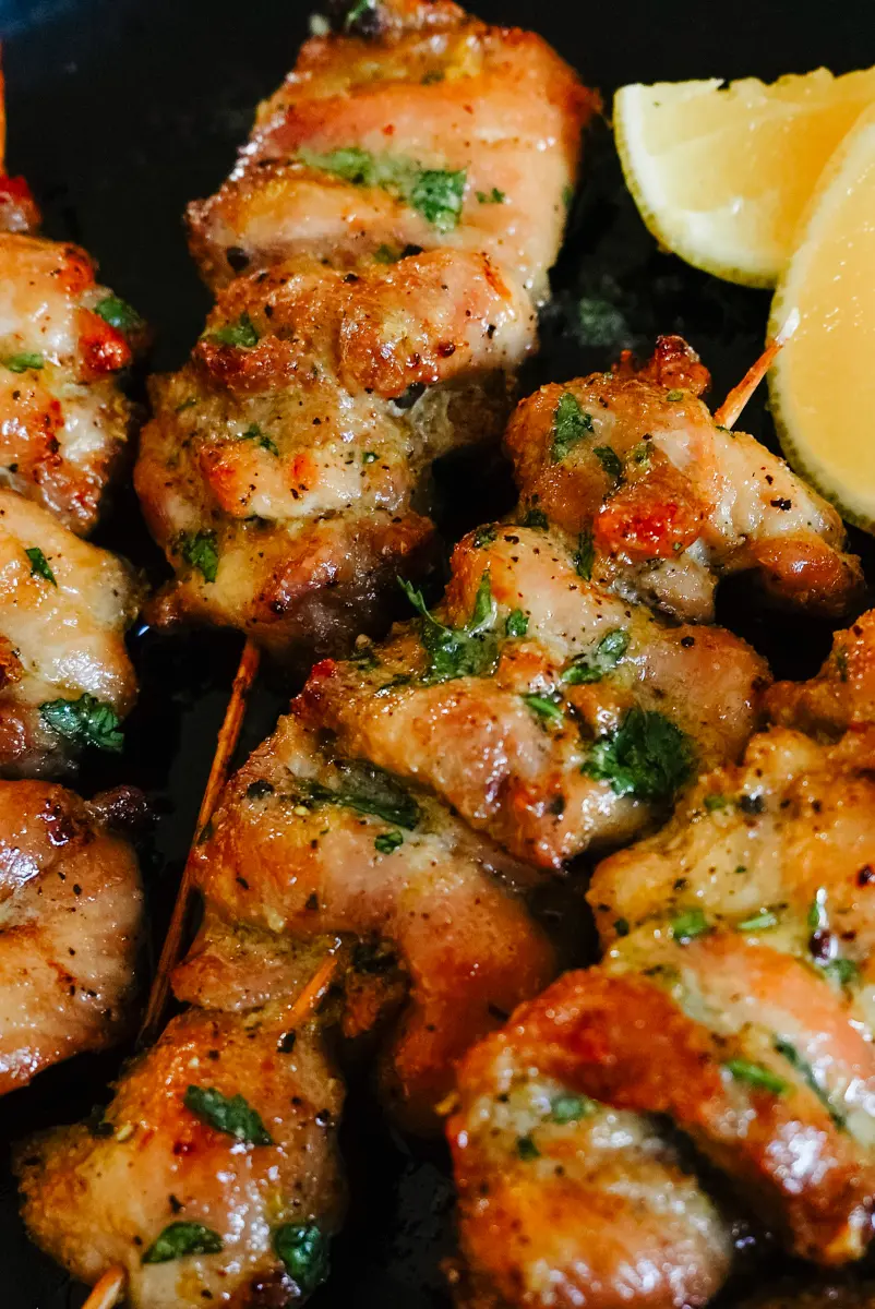 how long to cook chicken skewers in an air fryer