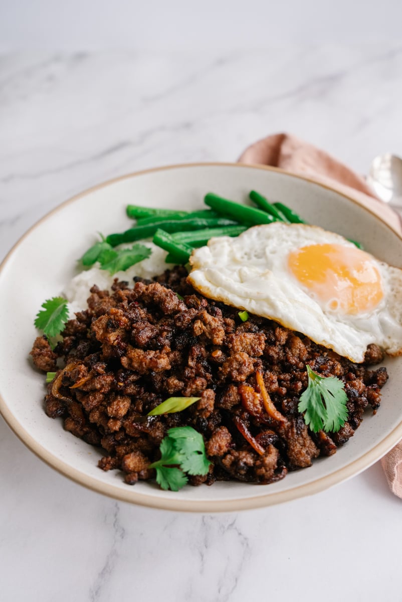 crispy beef with rice