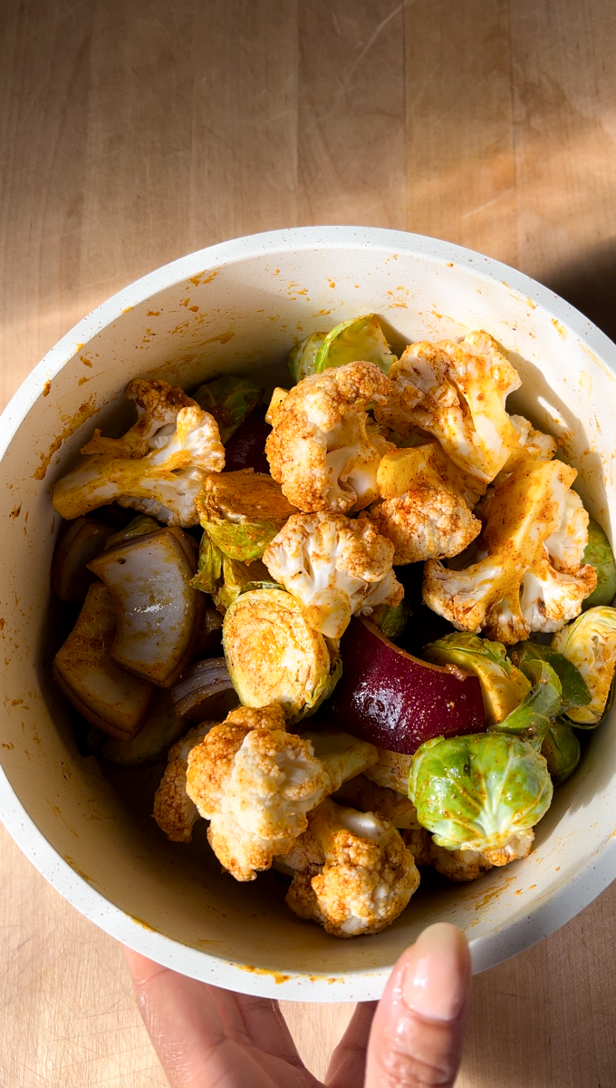 vegetables in air fryer