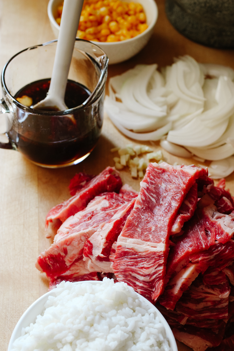 beef pepper lunch ingredients with corn