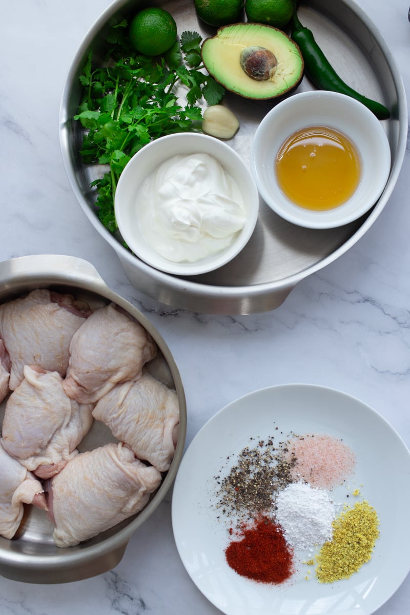 ingredients for crispy air fryer chicken