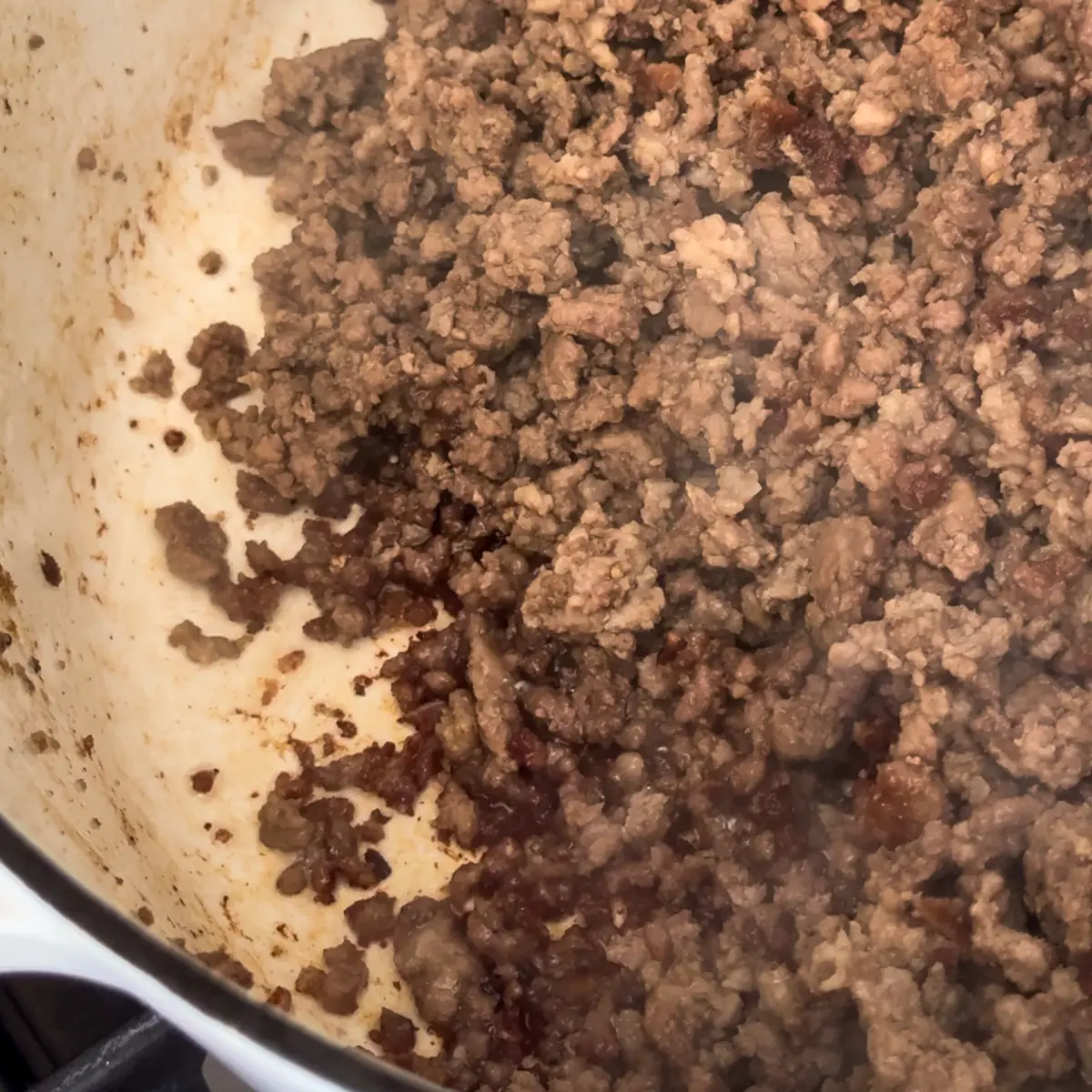 crispy beef and pork ragu