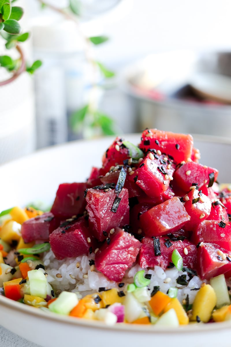 tuna poke bowl ingredients