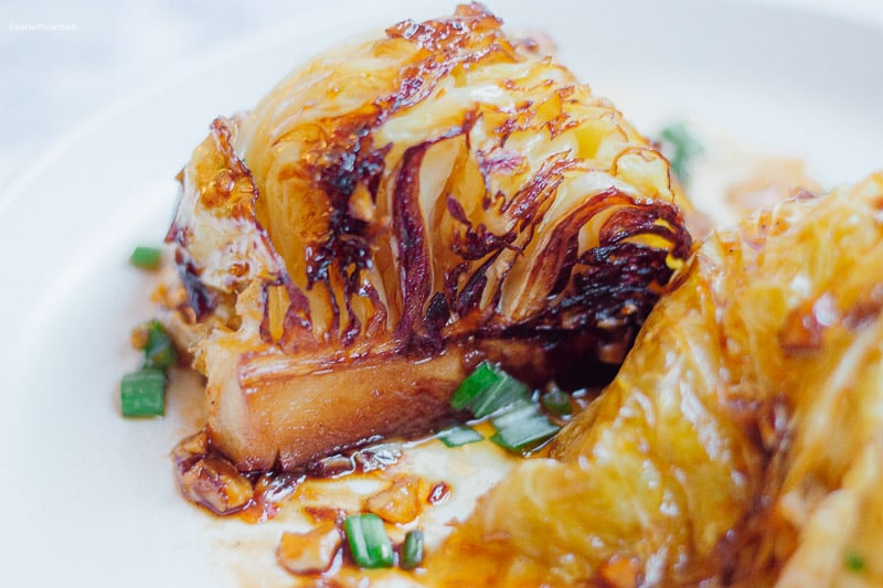 asian sesame braised cabbage recipe