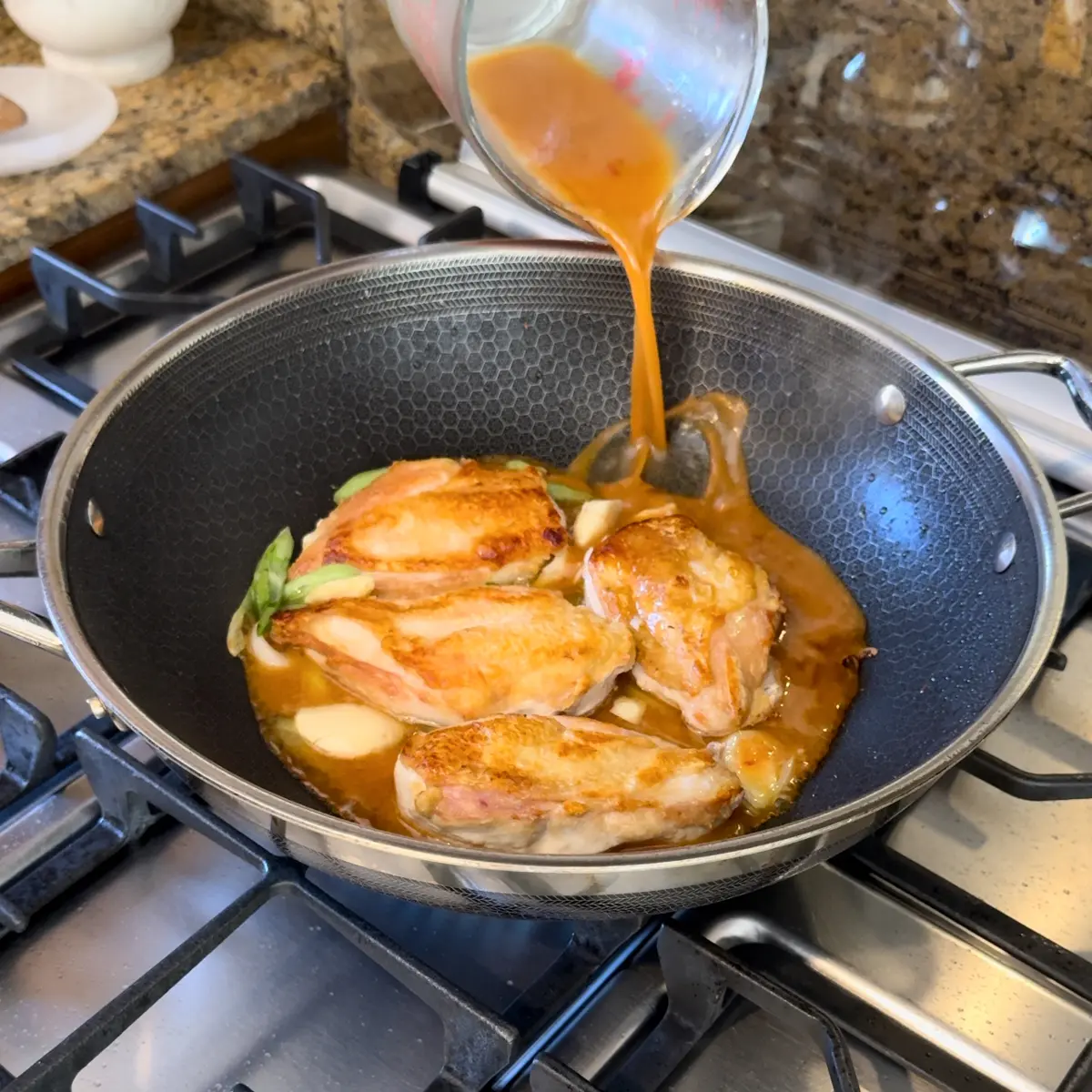 braised chicken thighs