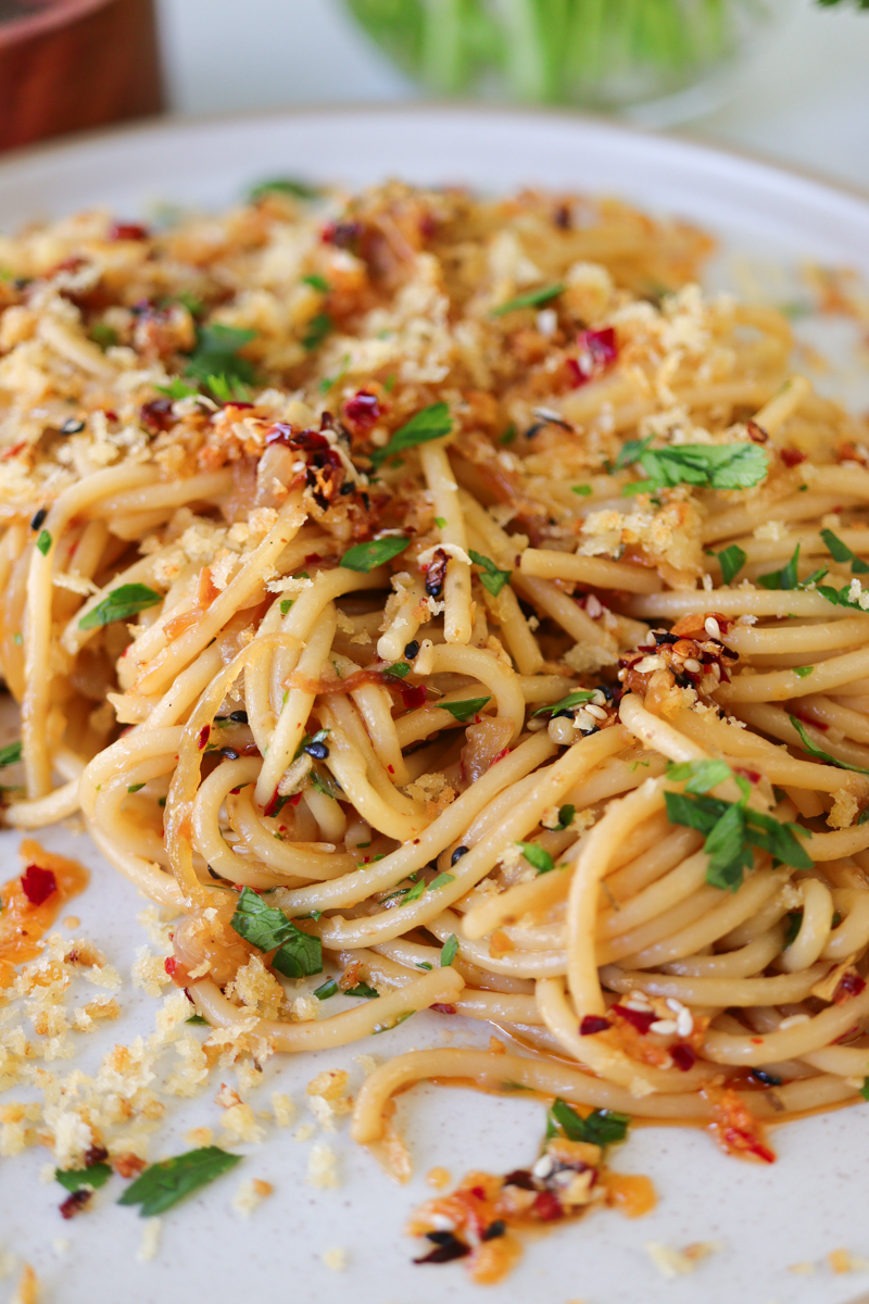 pasta with caramelized onions