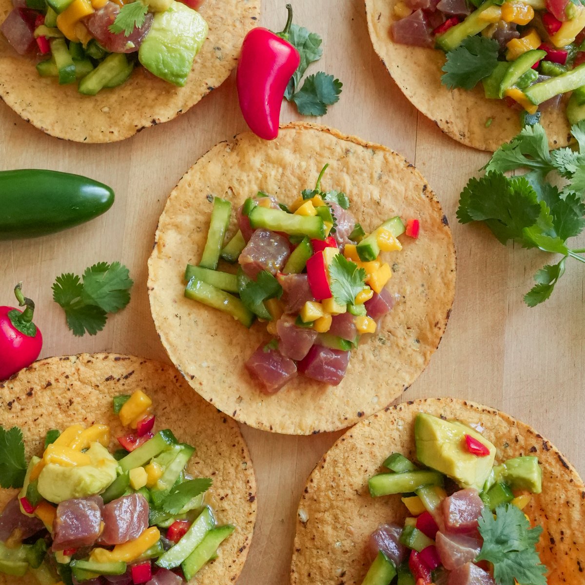 ahi tuna tostadas