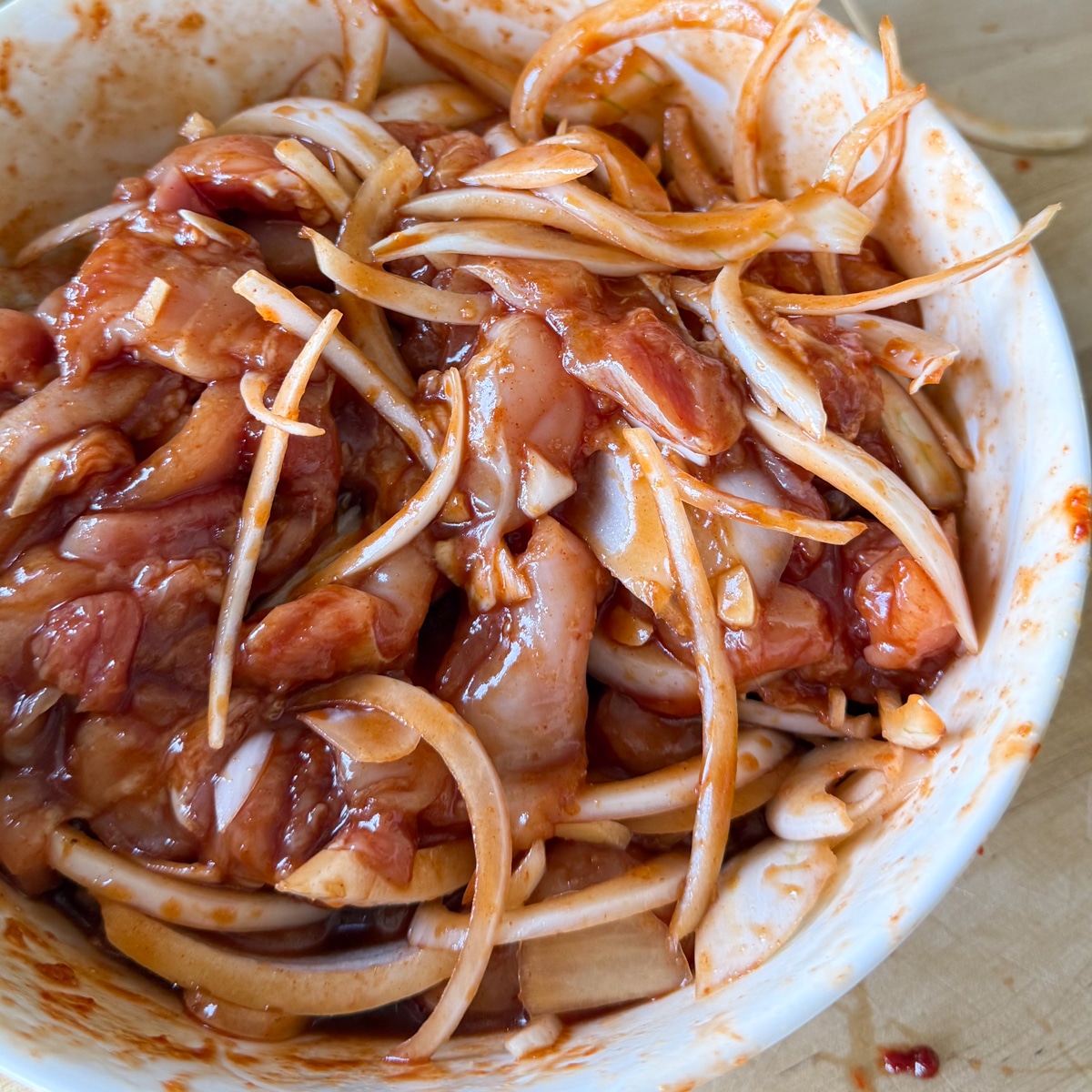 spicy chicken bulgogi