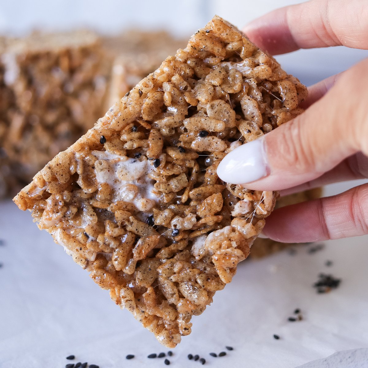 best black sesame rice krispies