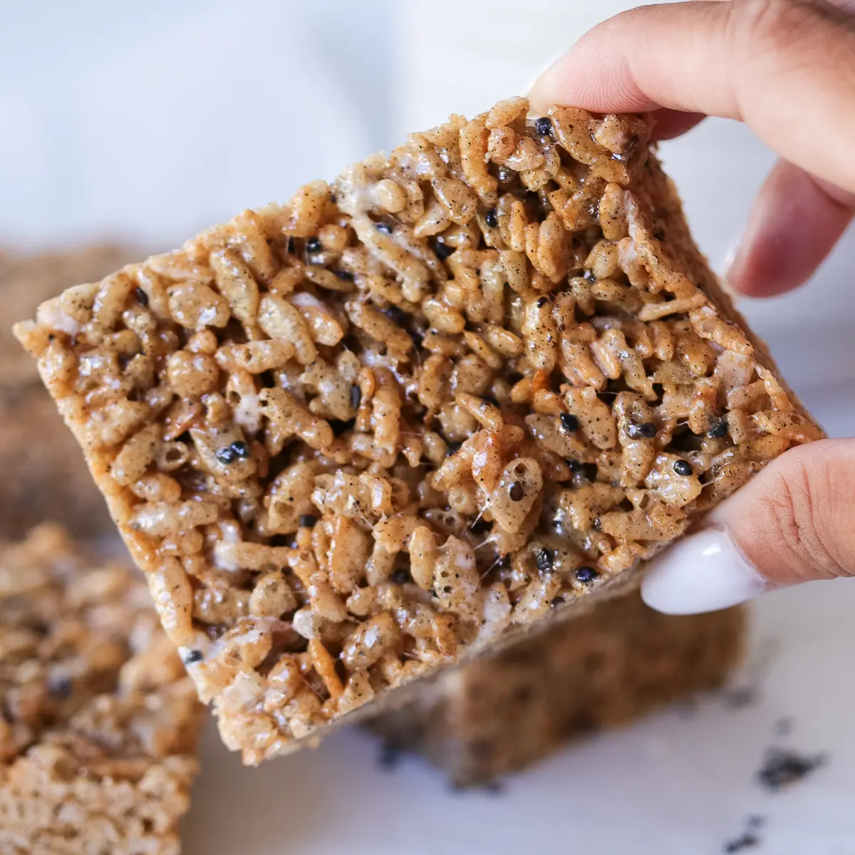 black sesame rice krispies
