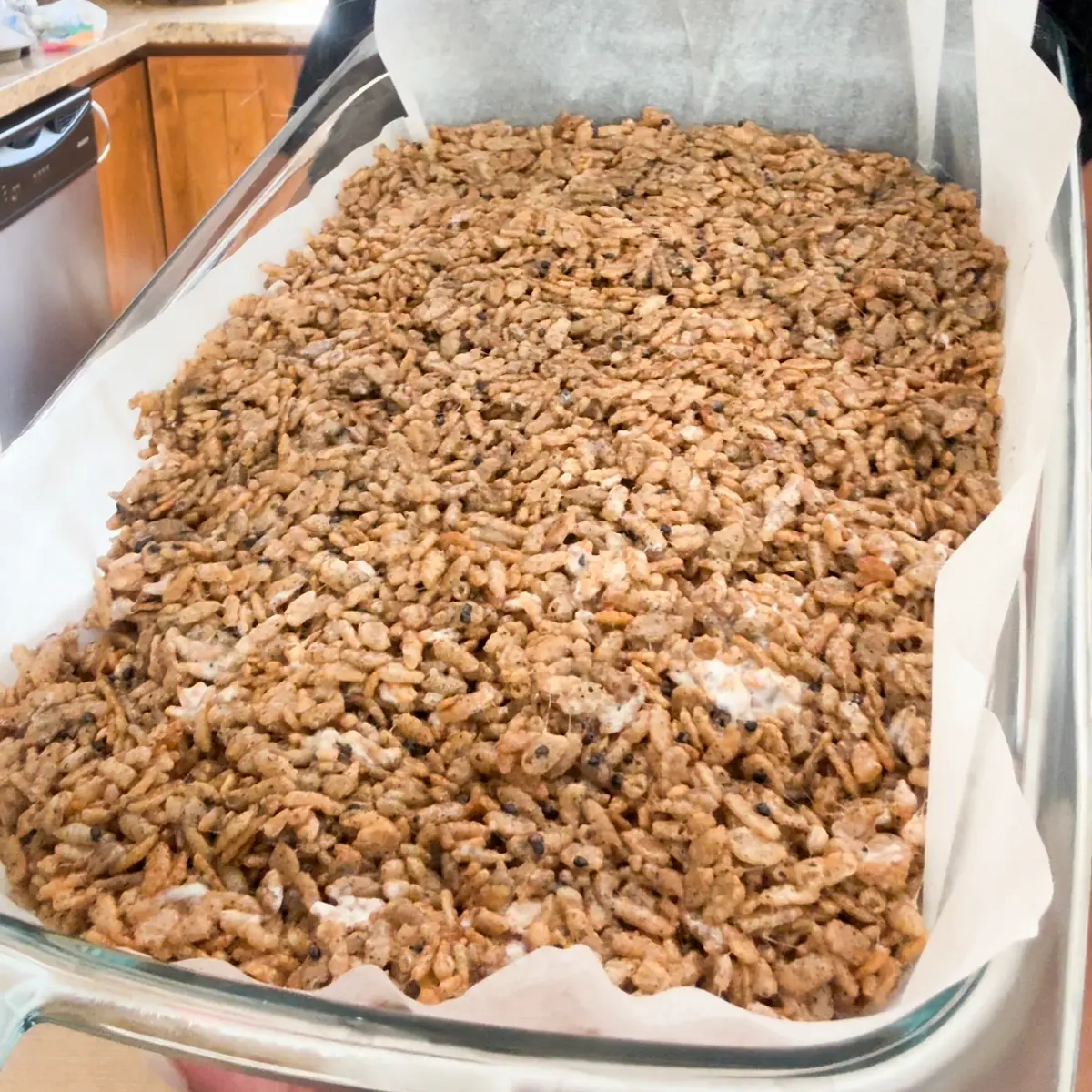 cool the black sesame rice krispies