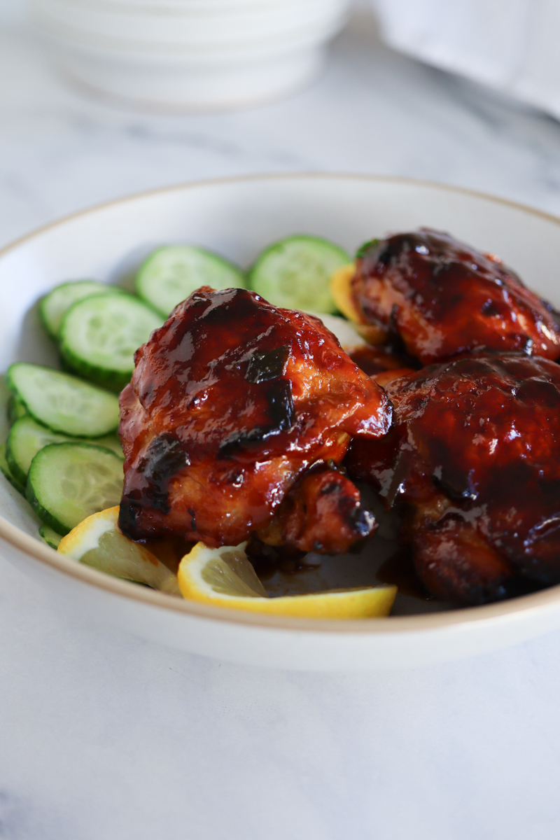 sticky soy hoisin chicken thighs