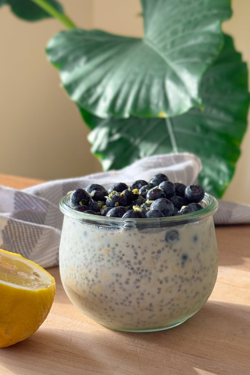 best blueberry and lemon overnight oats