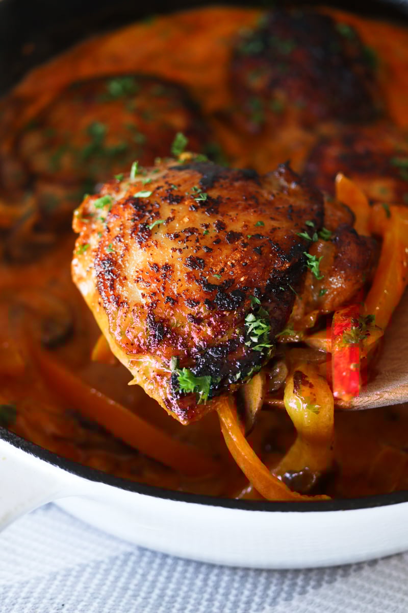 cast iron chicken skillet