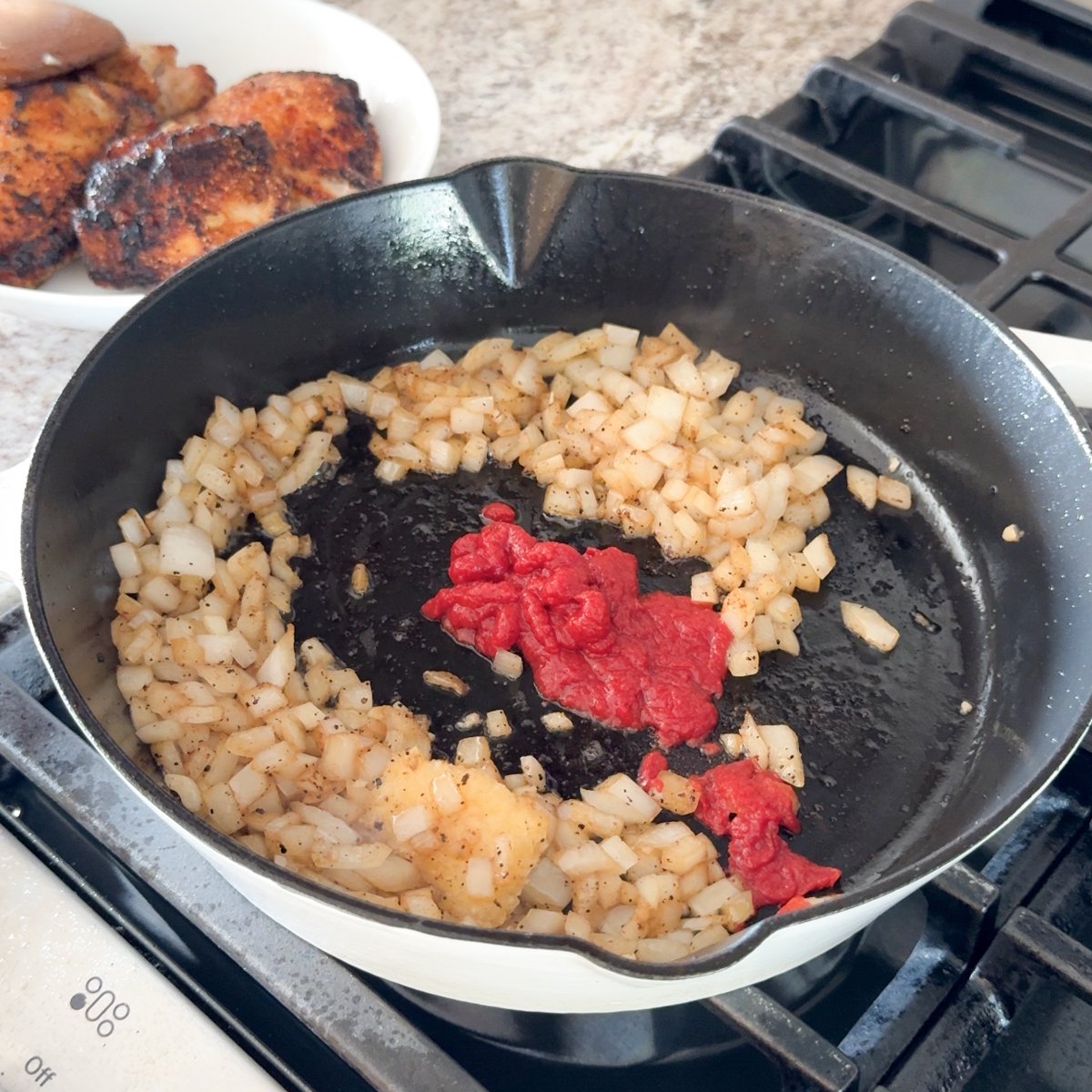 chicken thighs cast iron
